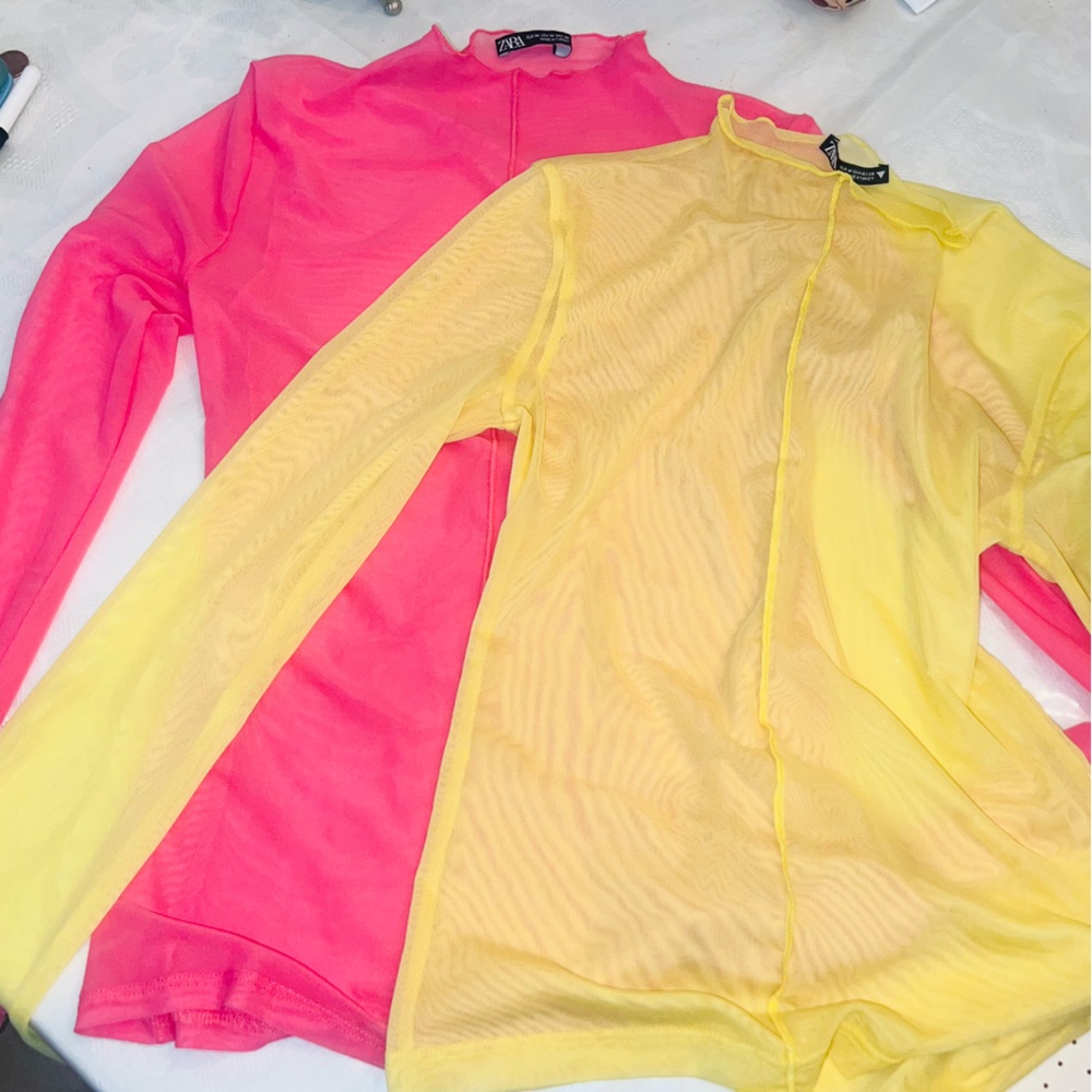 Zara Mesh Top